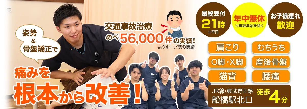 むちうちなら船橋北口接骨院